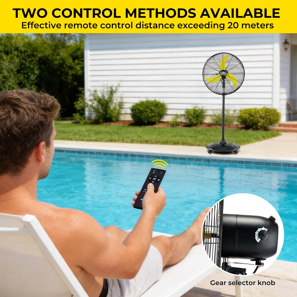 20" Outdoor Oscillating Pedestal Fan J78946