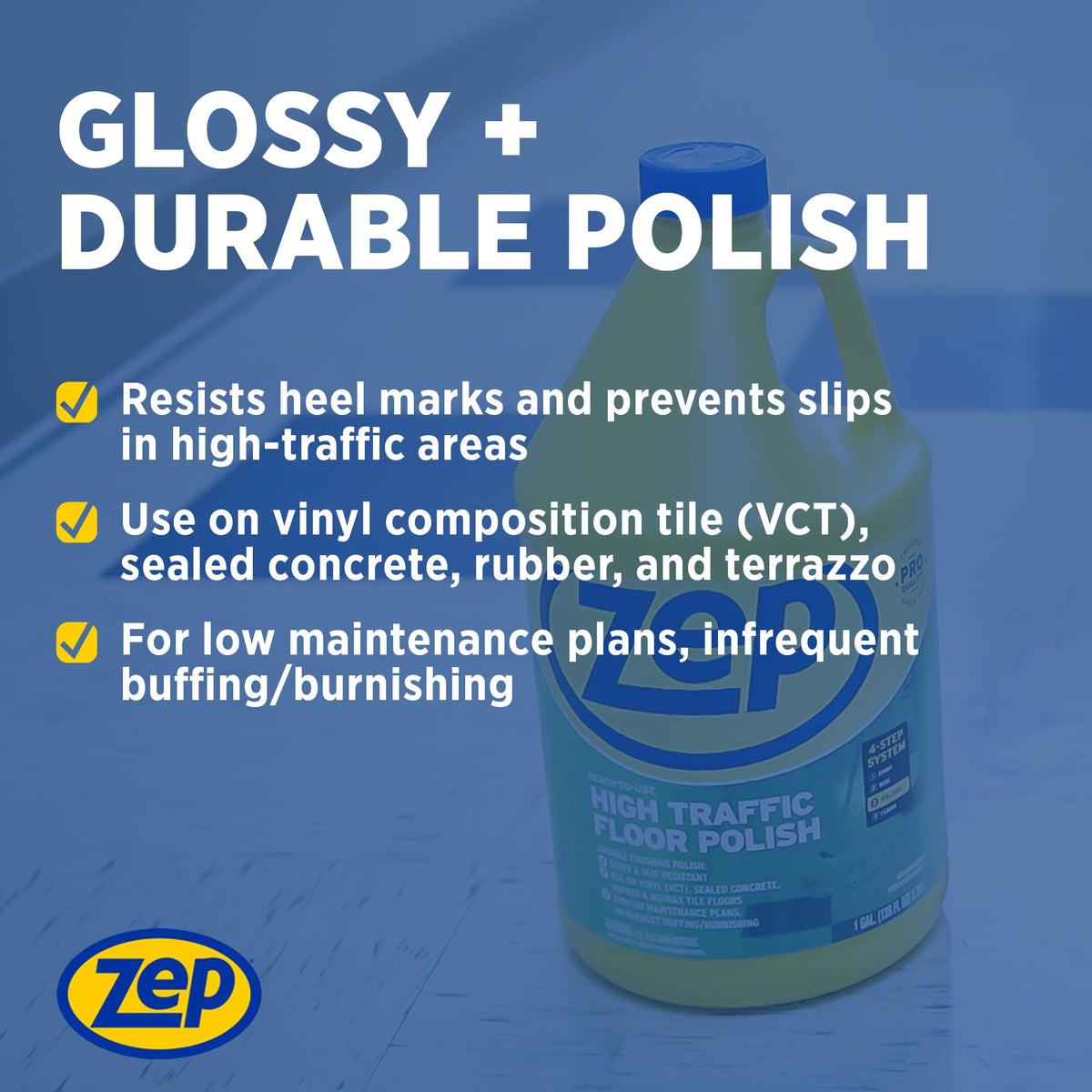 1 Gallon Floor Polish Case of 2 Y4310