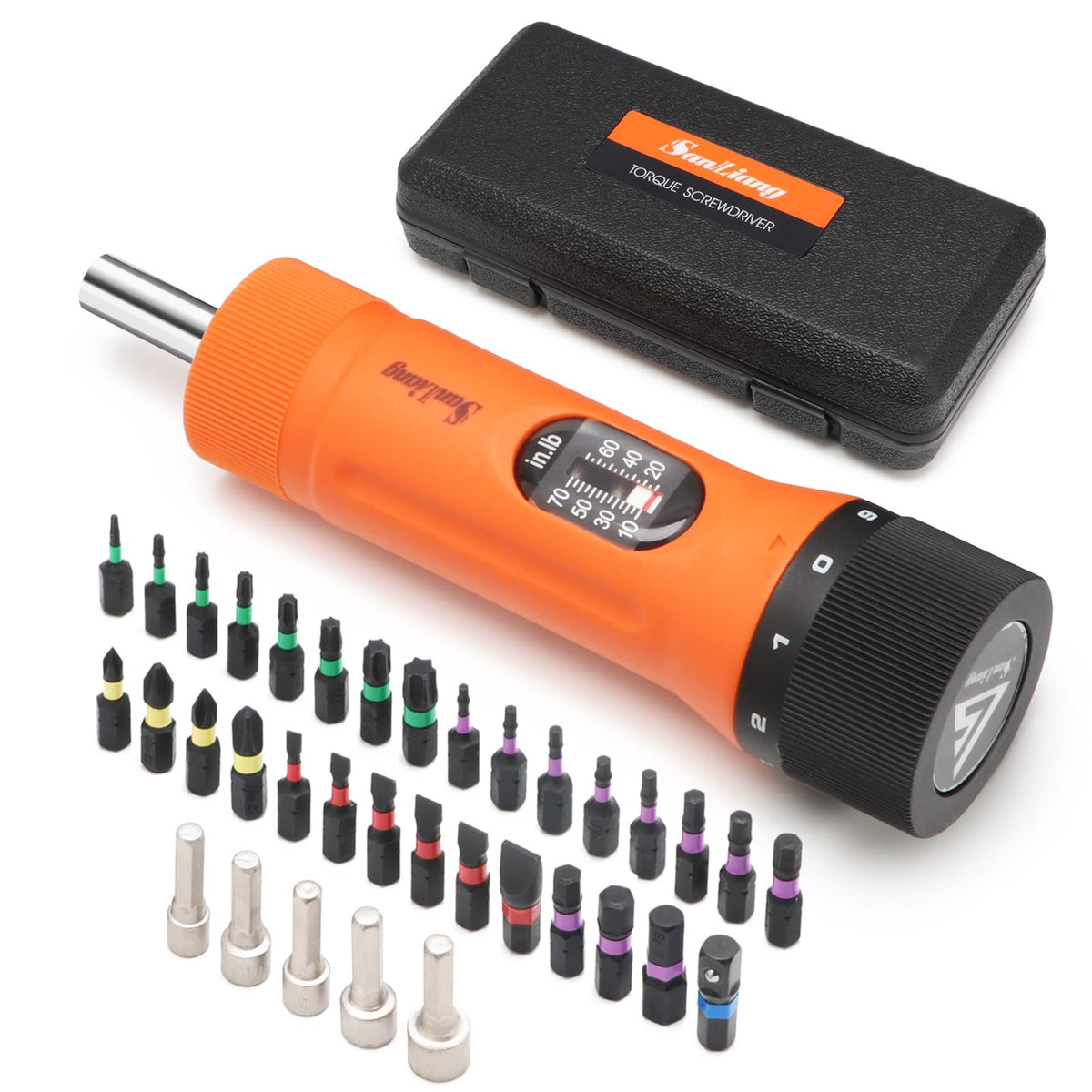 36Pcs Torque Screwdriver Wrench Set with 29 S2 Bits W9342