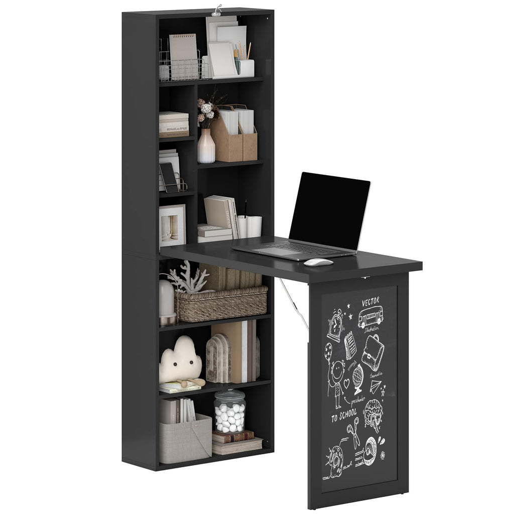 Black Foldable Convertible Computer Desk N101498