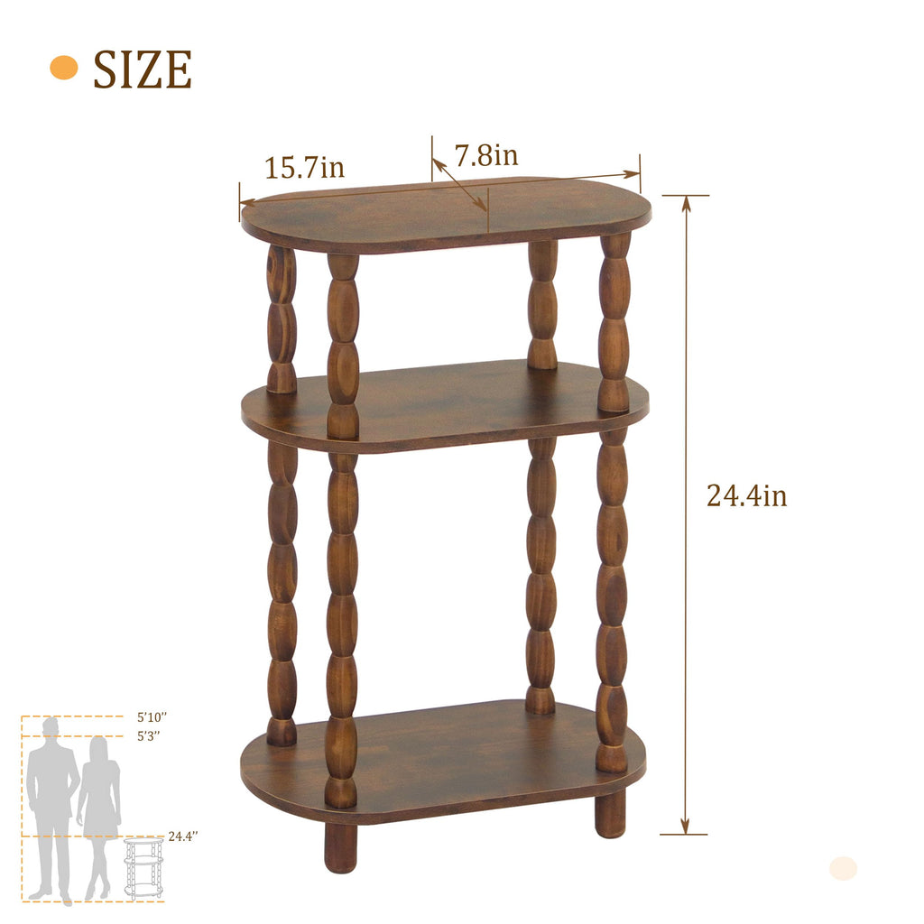 Small Narrow 3-Tier Side Table R180615