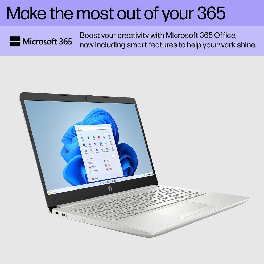 Silver 14" HD Display Intel Quad-Core Laptop H234874