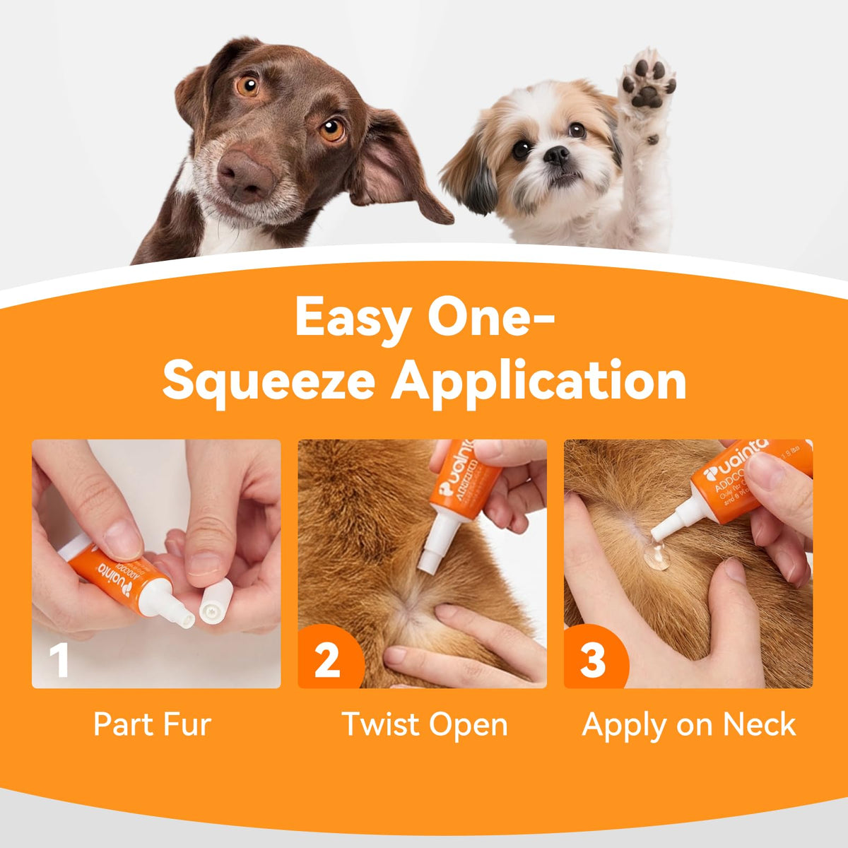 Flea and Tick Prevention for Small Dogs & Puppies, 3 Monthly Doses Y7162