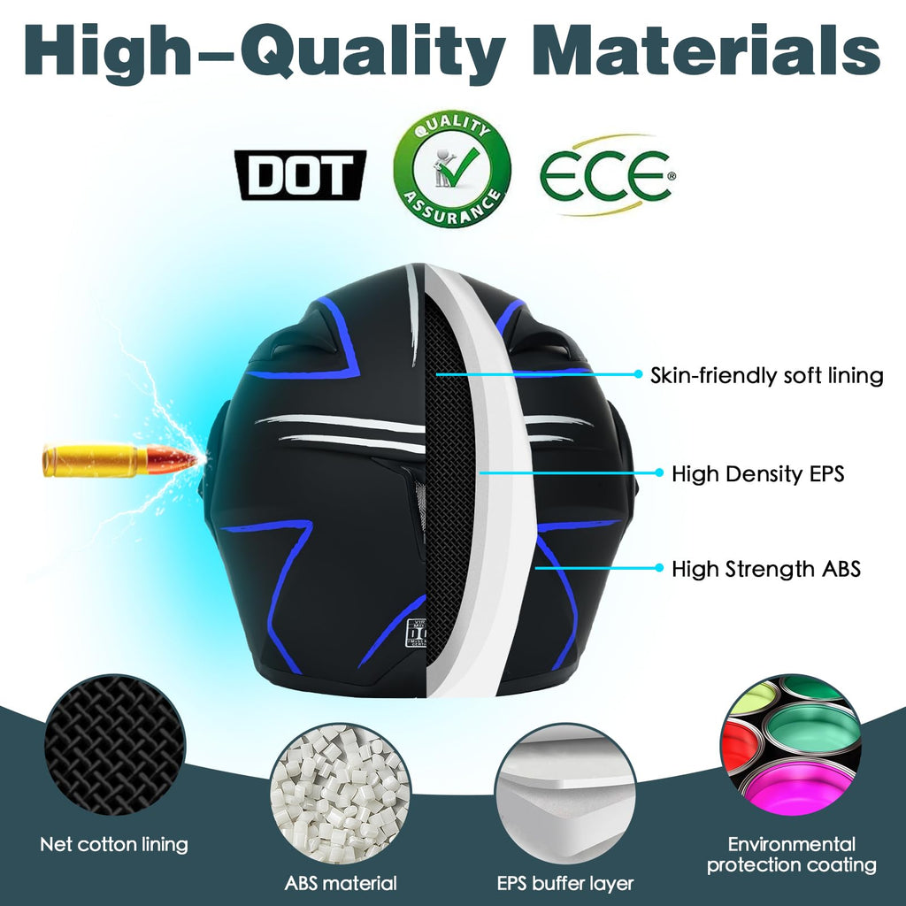DOT Approved Bluetooth Modular Motorcycle Helmet R2599
