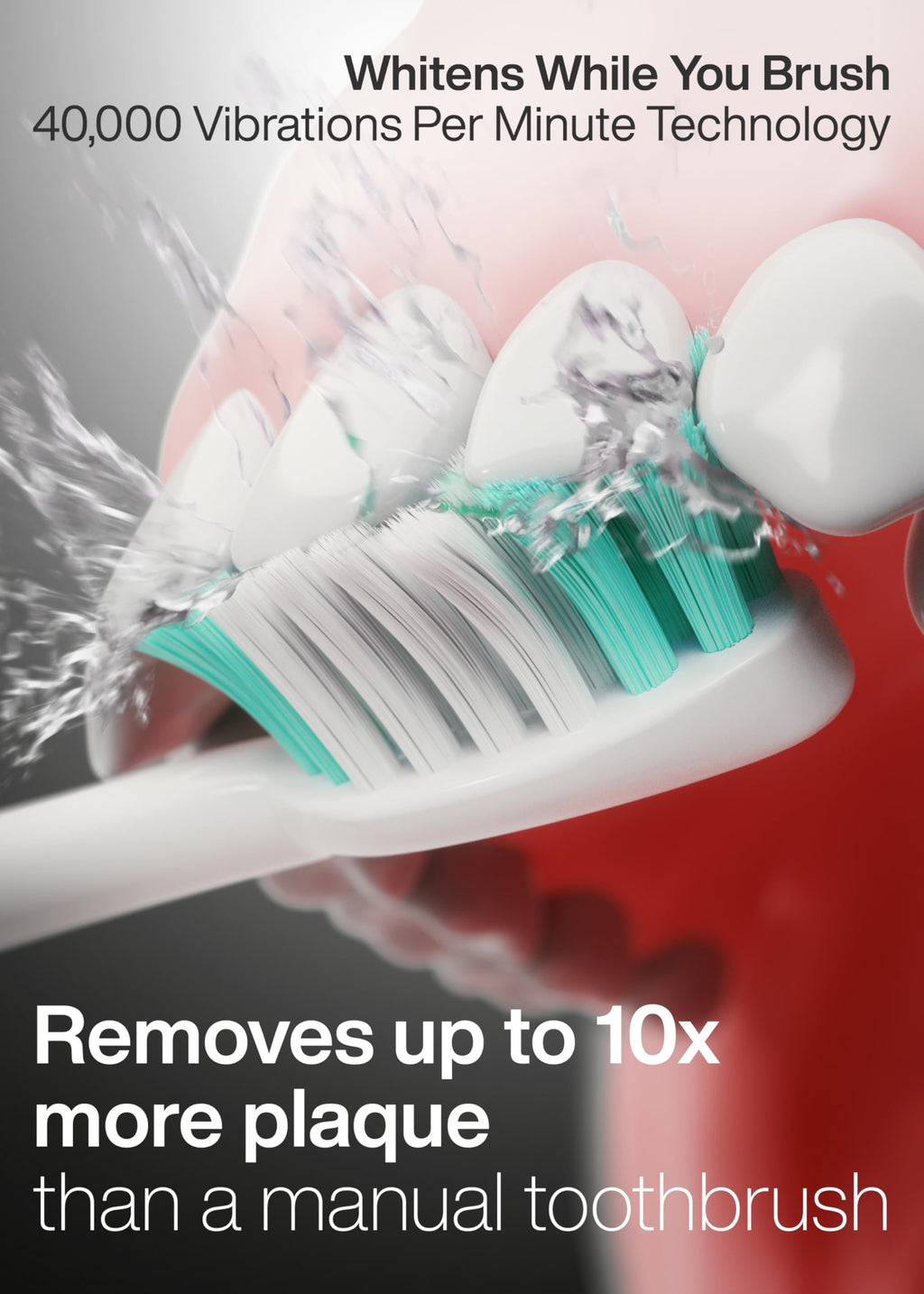 Electric Toothbrush with 8 Brush Heads & Travel Case X4095
