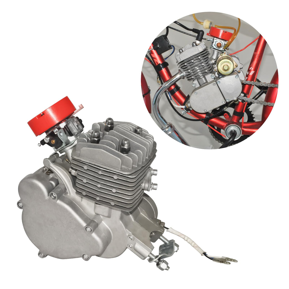 80cc 2-Stroke Air-Cooled Bicycle Engine Kit P661