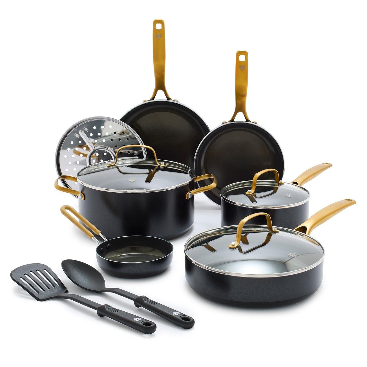 12 Piece Ceramic Nonstick Cookware Set Q426