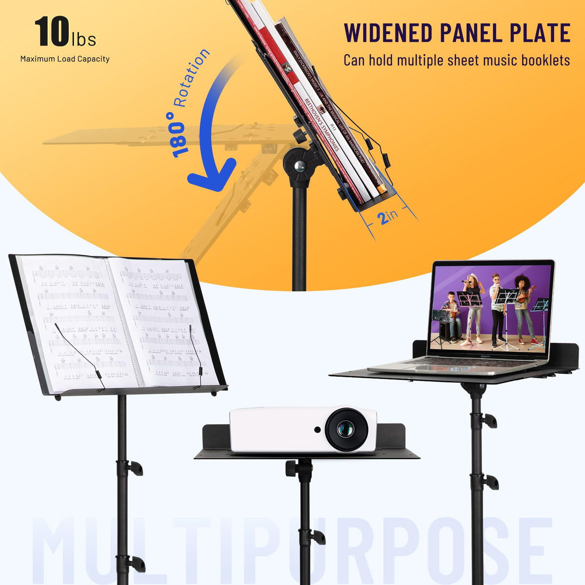 Foldable Portable Sheet Music Stand Q224