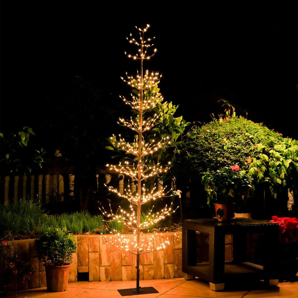 7 Feet 736L LED Artificial Christmas Tree Warm White M994