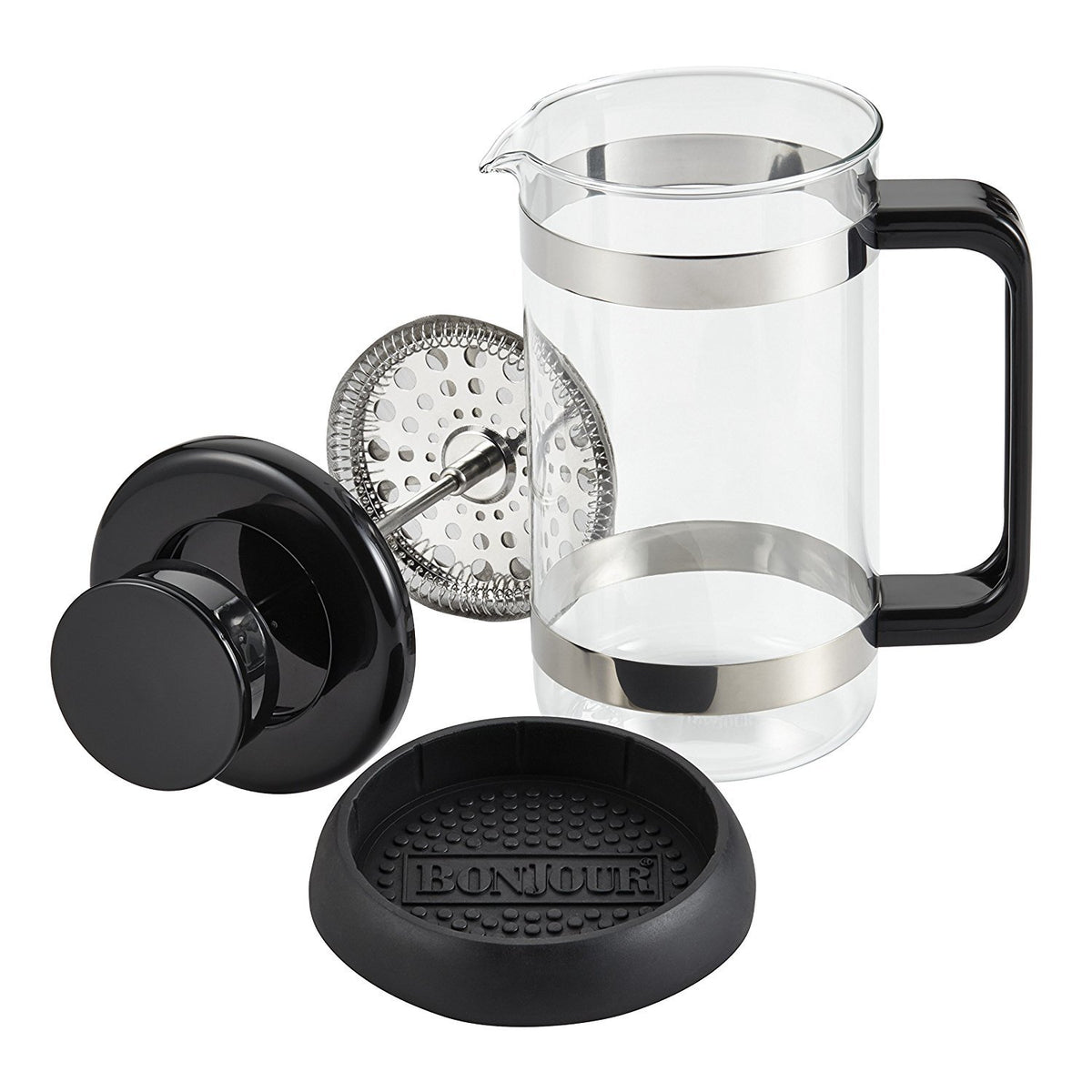 Borosilicate Glass French Press with Coaster & Scoop, 33.8-Ounce W824084