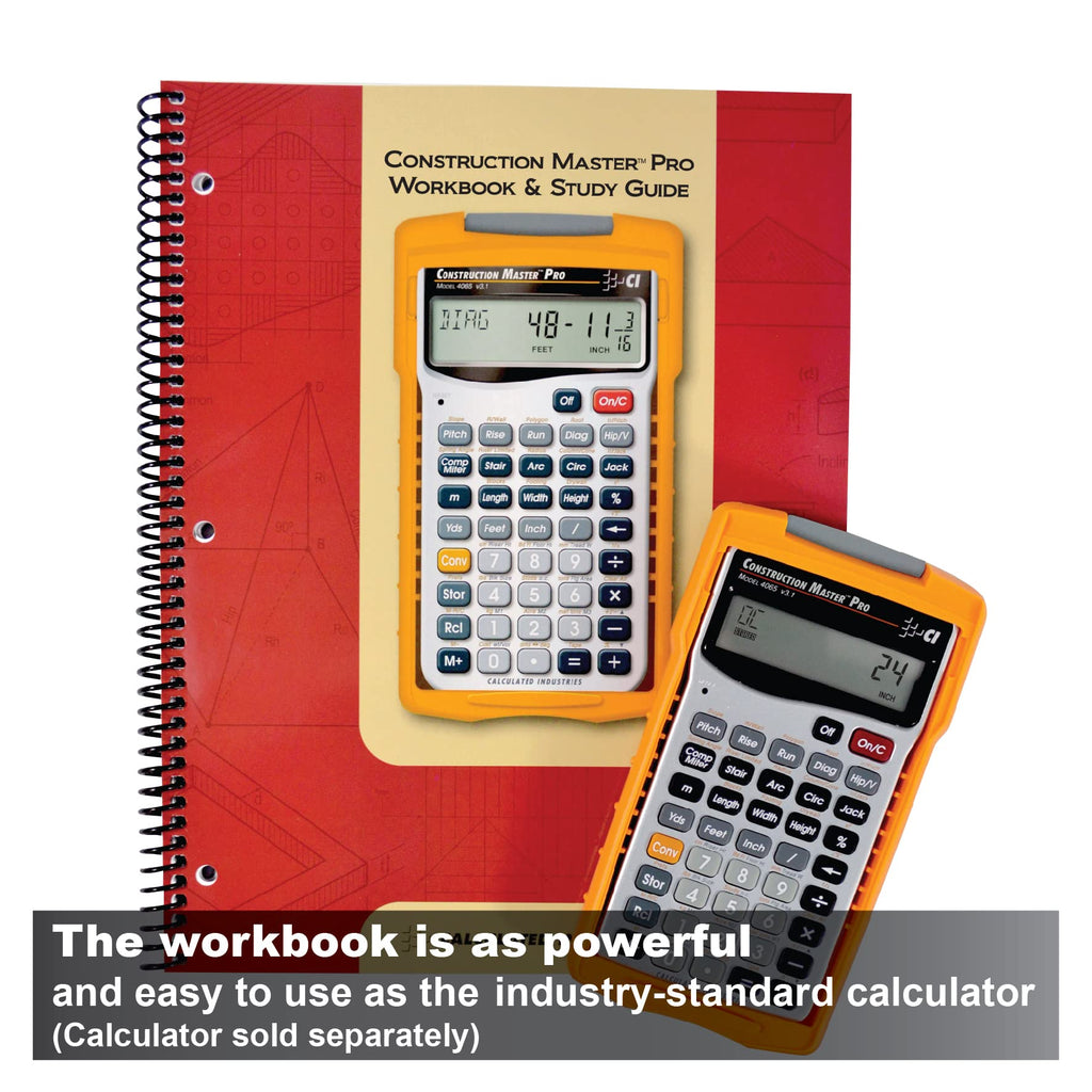 Construction Master Pro Calculator and Workbook A8799