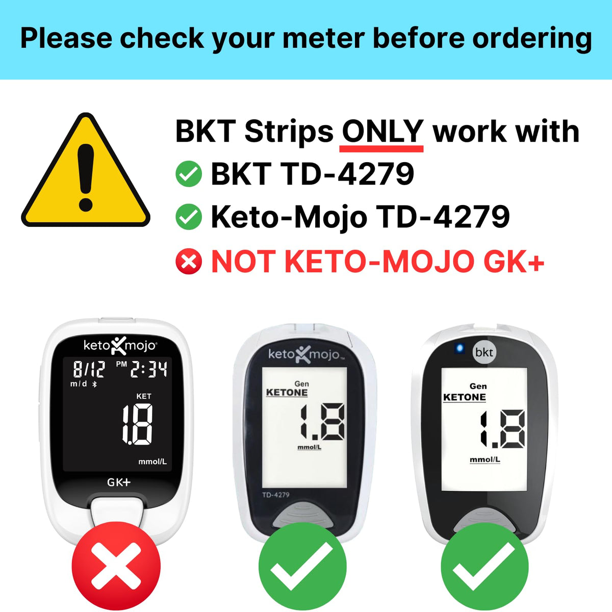 Blood Ketone Test Strips 50ct G24849