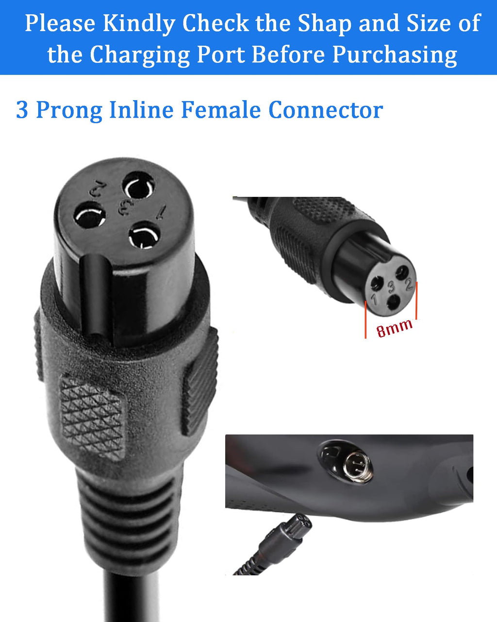 42V 2A Electric Scooter Charger E9621