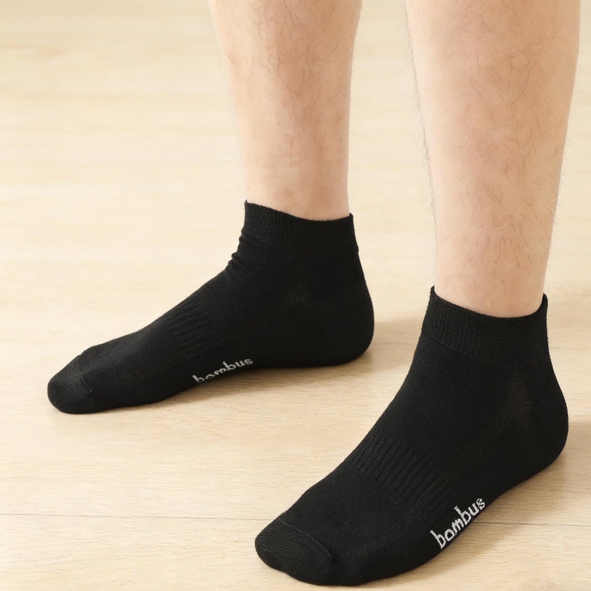8 Pairs Bamboo Viscose Diabetic Ankle Socks Black Size 6-9 T851052