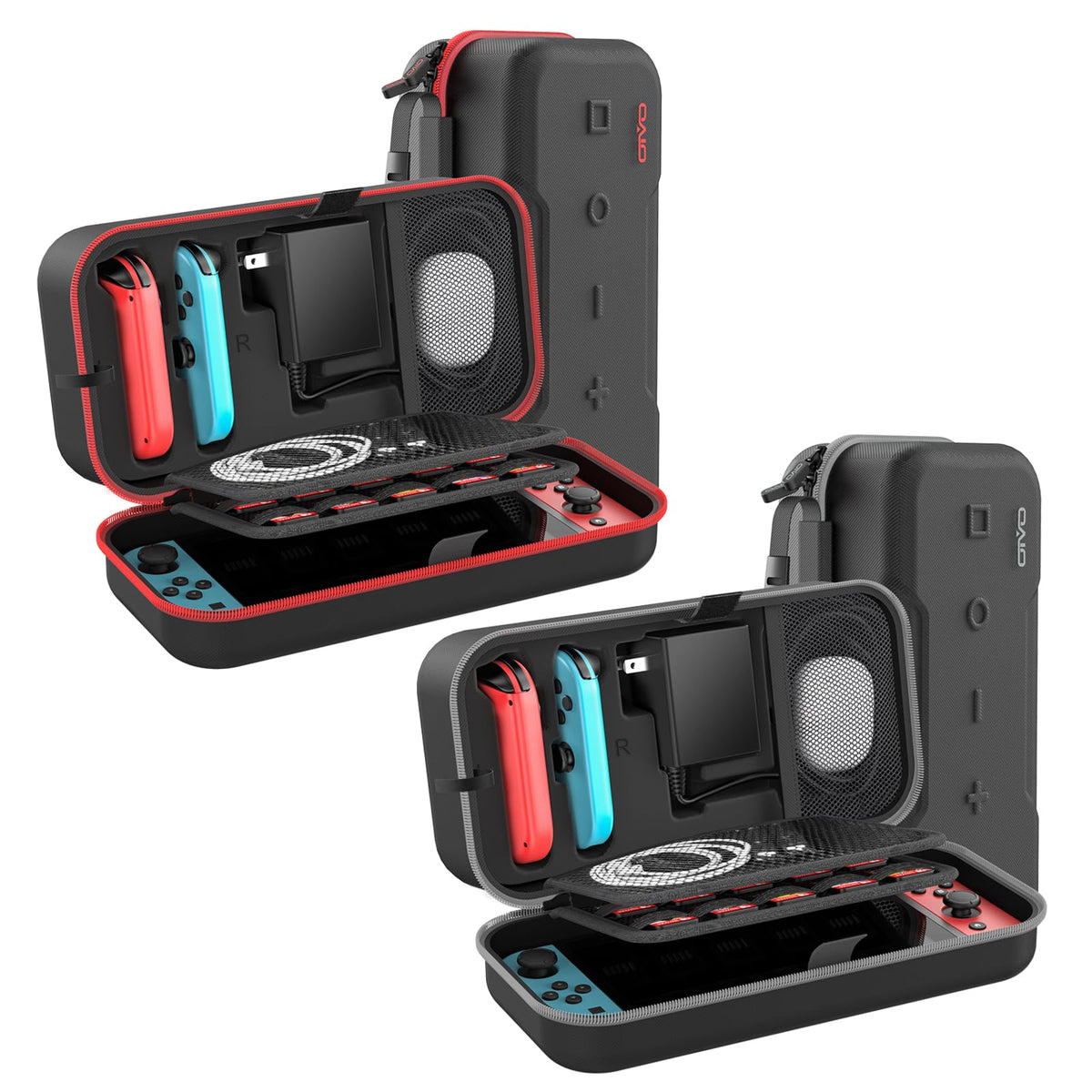 Red & Grey Portable Carrying Case F3364