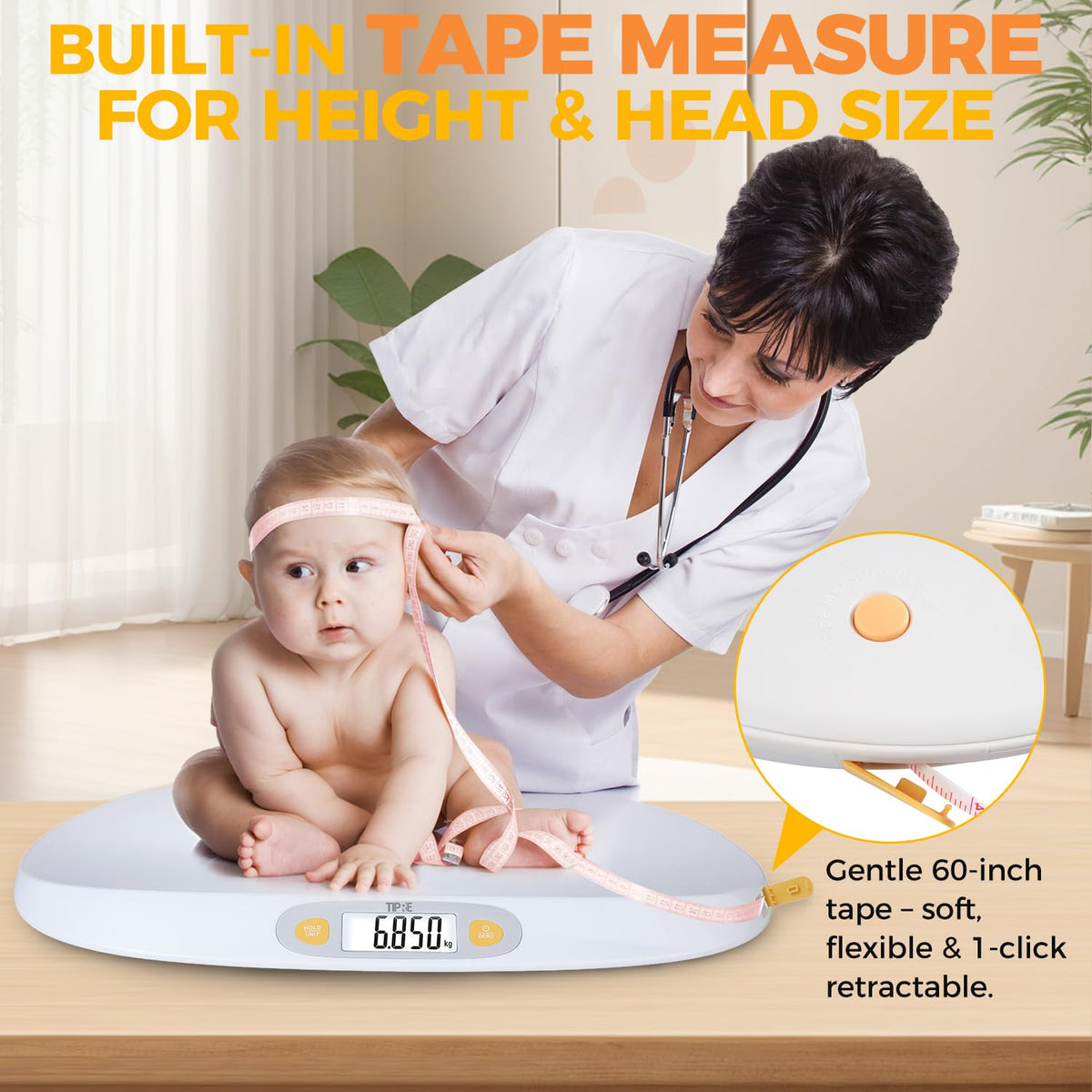 Digital Baby Scale with Height Measuring Tape X50309