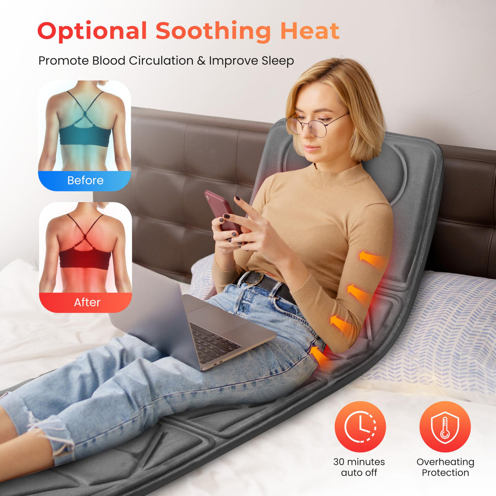 Full Body Massage Mat with Heat Z7927