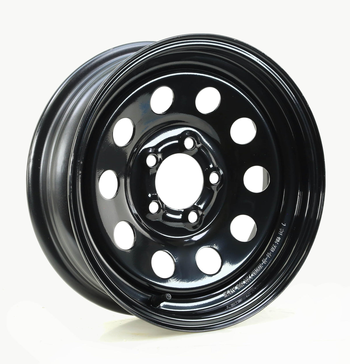 Trailer Tire Wheel ST205/75R15 8PR D 107N 5X4.5 Black Mod Pk2 J921115