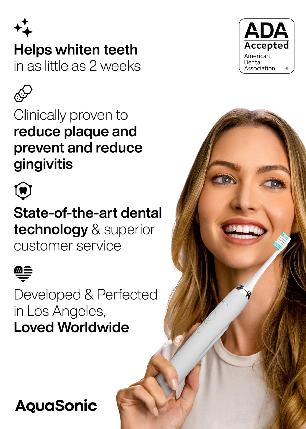 Electric Toothbrush with 8 Brush Heads & Travel Case X4095