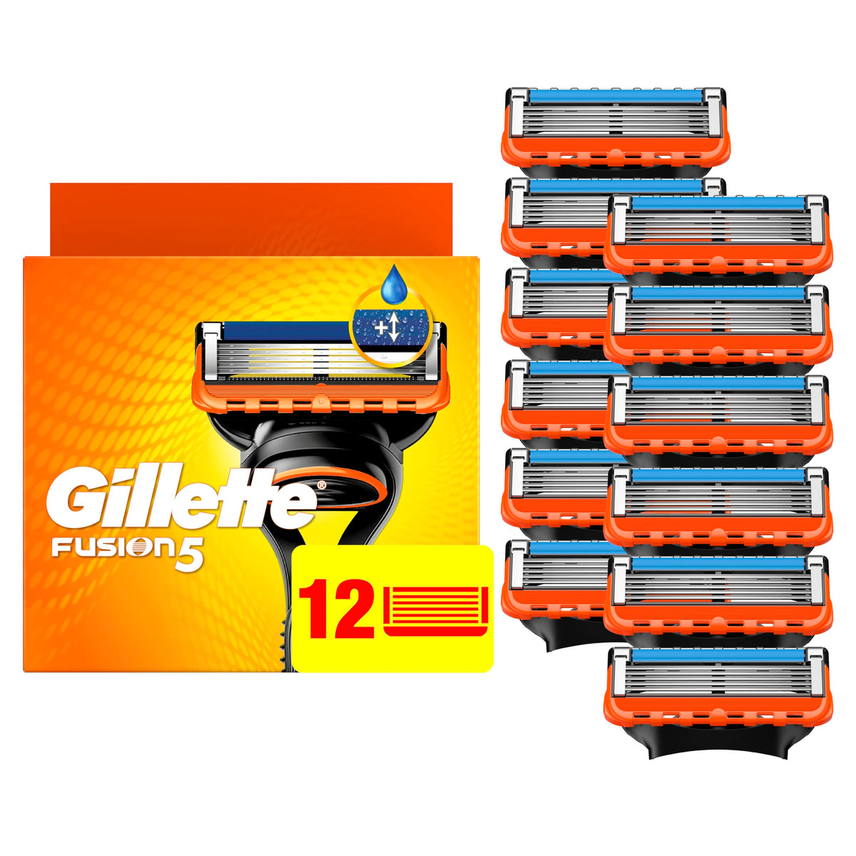 5-Blade Mens Razor Blade Refills, 12 Count R71224