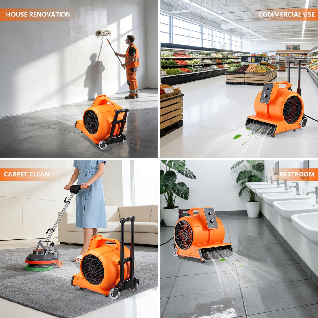 1 HP 4000 CFM Portable Air Mover S173