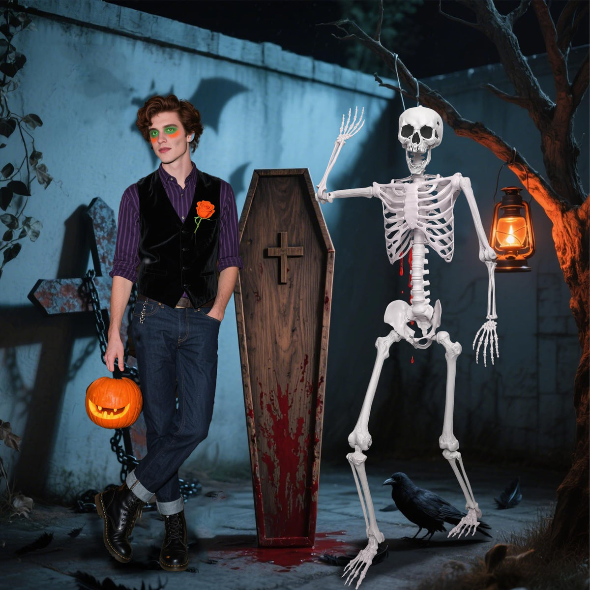 Life Size Posable Skeleton V714