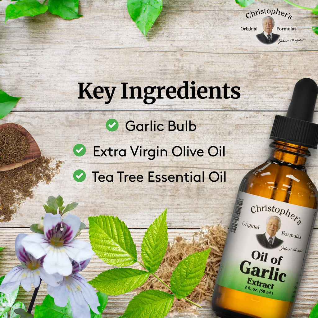Garlic Oil Extract 2 oz Herbal Supplement T7990