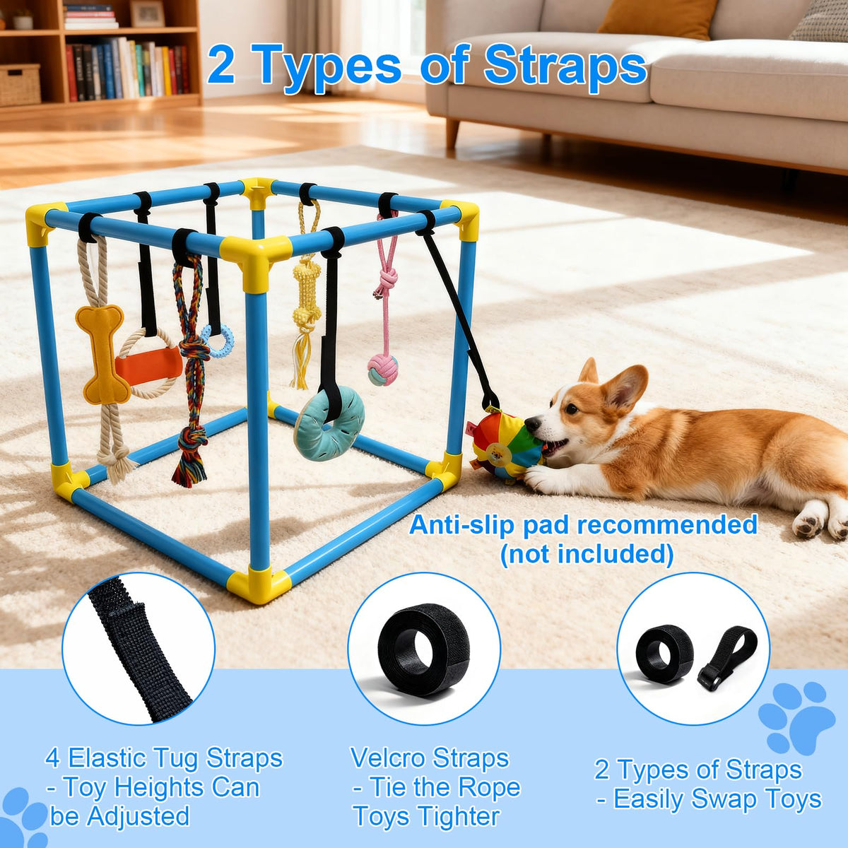 Puppy Play Gym with 8 Hanging Toys X6425