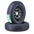 Trailer Tire Wheel ST205/75R15 8PR D 107N 5X4.5 Black Mod Pk2 J921115