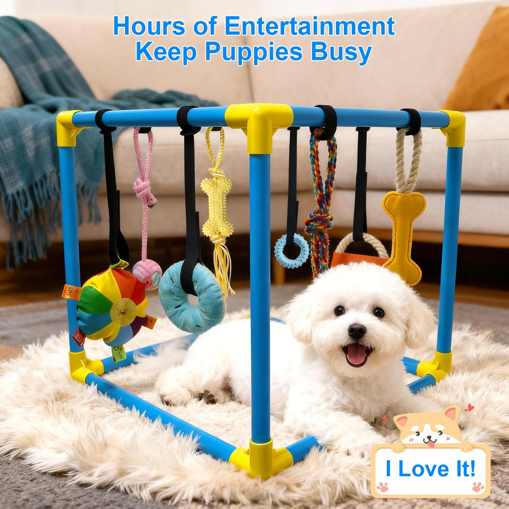 Puppy Play Gym with 8 Hanging Toys X6425
