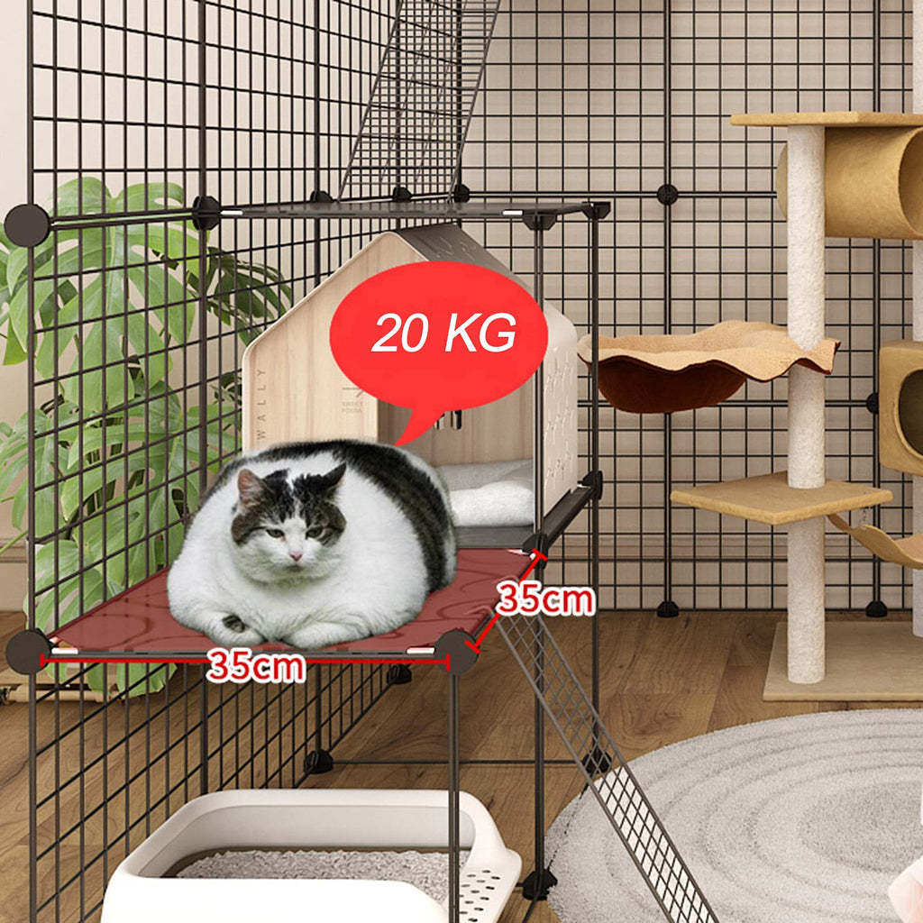 Cat Cage Indoor Playpen Metal Wire Kennel Small Animal Crate F246