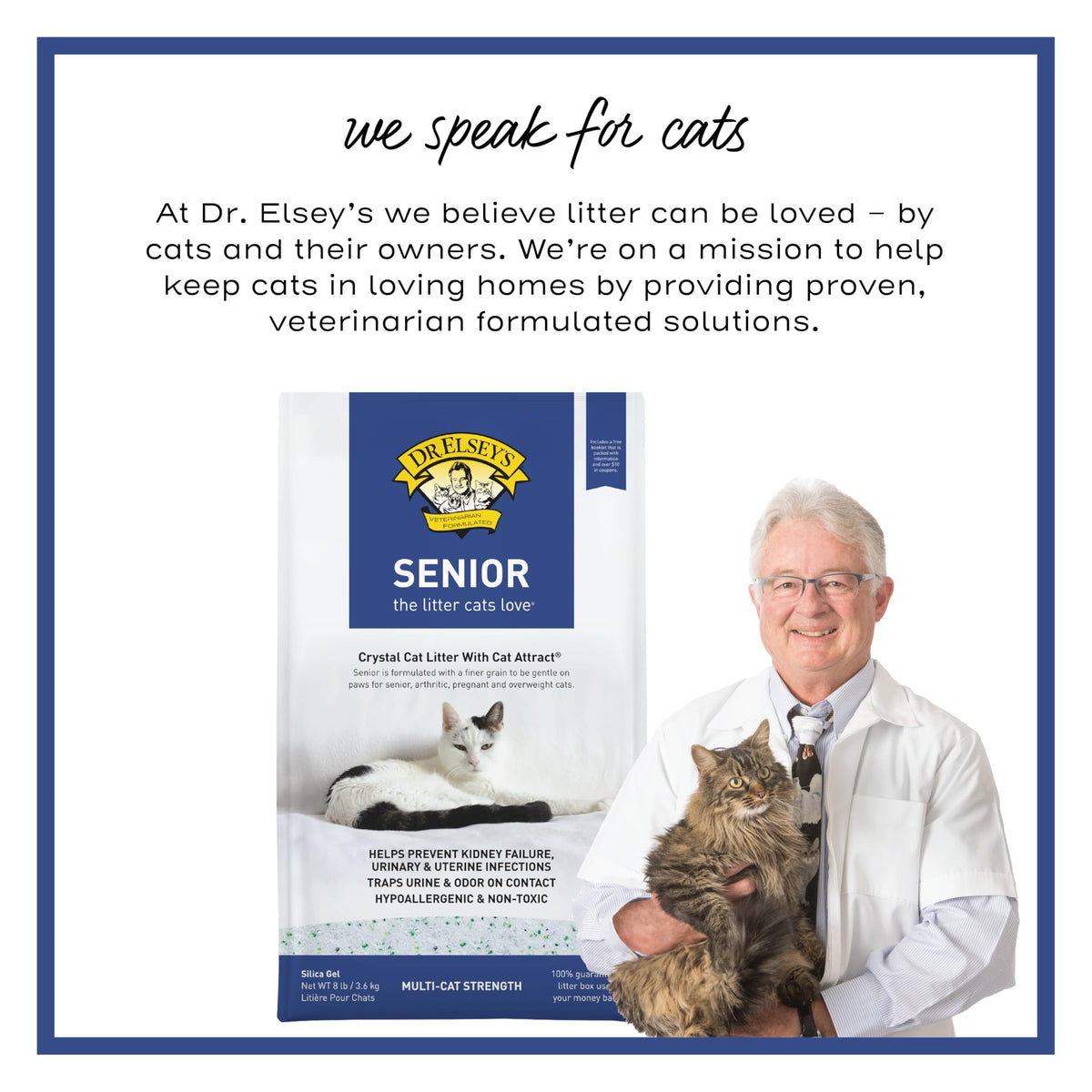 Senior Cat Litter 8lbs I224