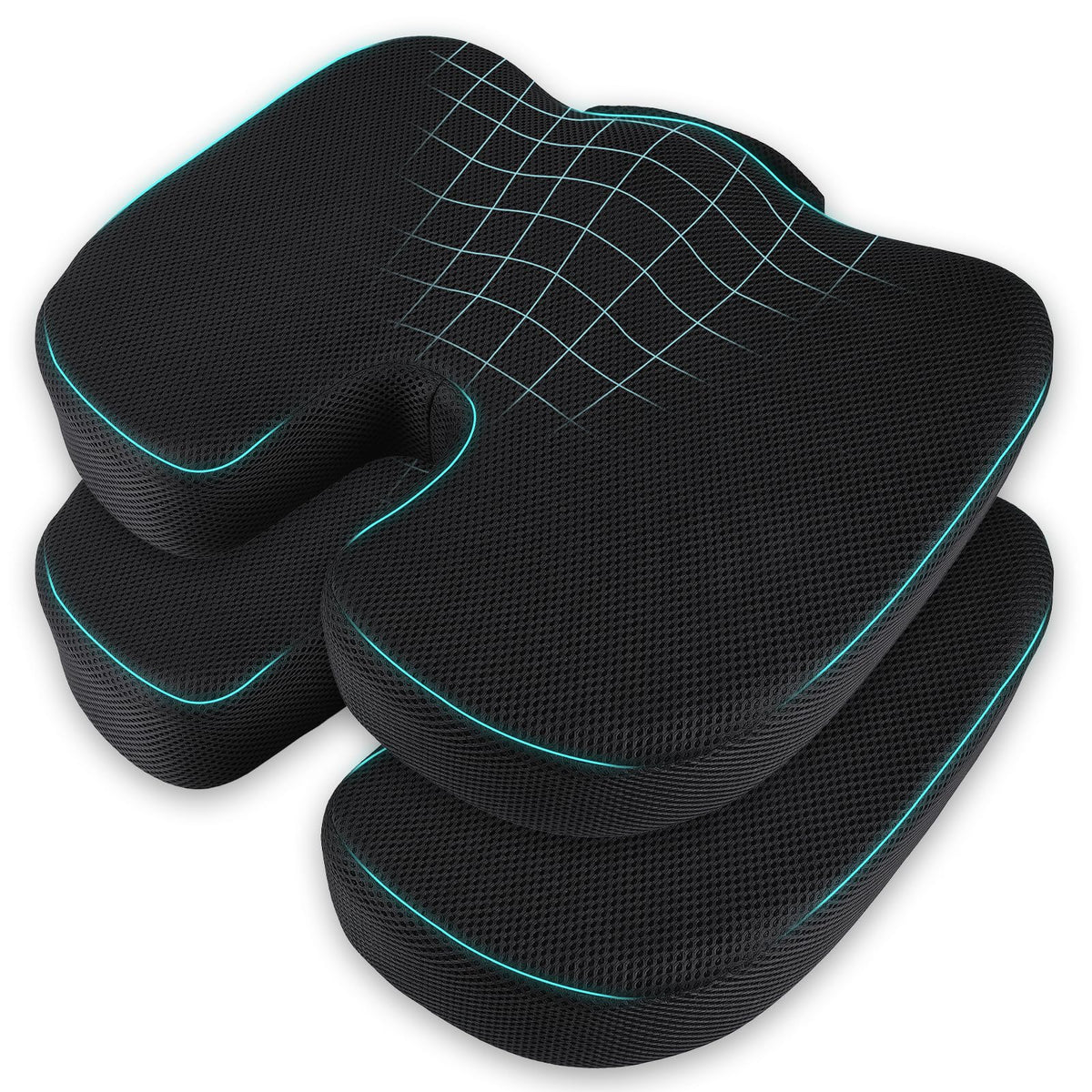 Breathable Mesh 18x14x3 inches Stadium Seat Cushions X133447