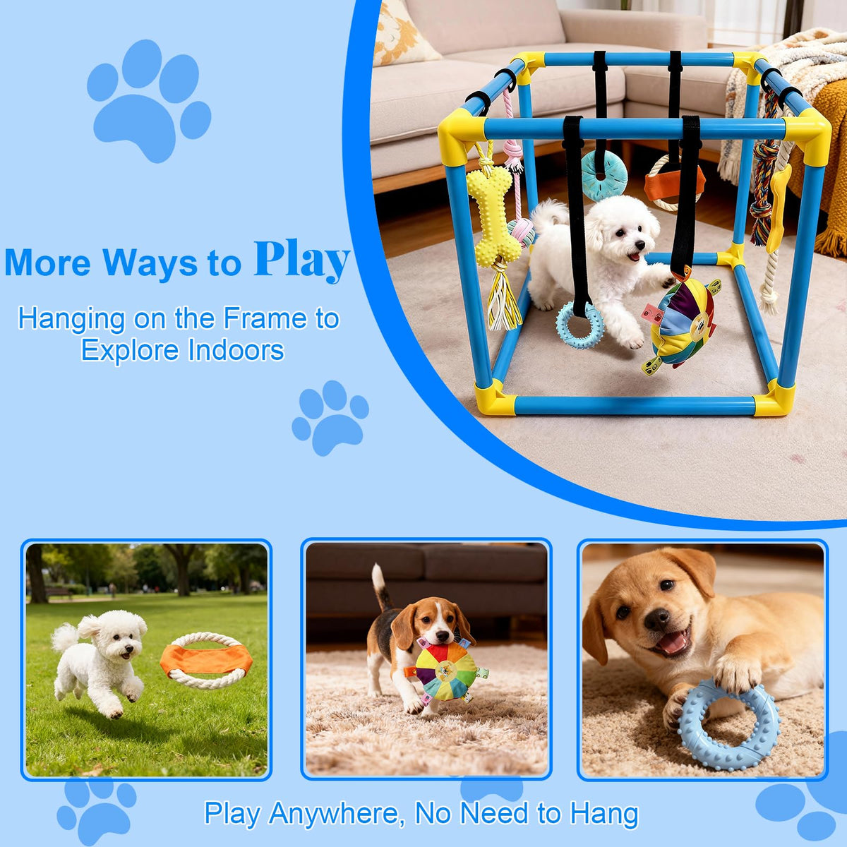 Puppy Play Gym with 8 Hanging Toys X6425