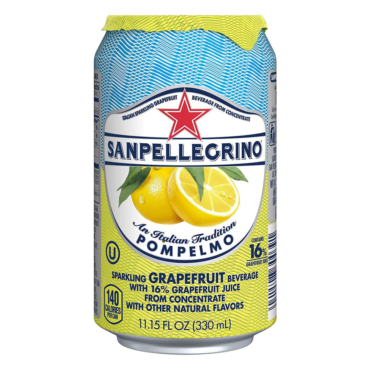 Italian Sparkling Grapefruit Beverage 24 Pack of 11.15 Fl Oz Cans L929602