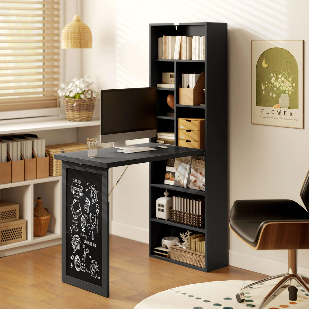 Black Foldable Convertible Computer Desk N101498