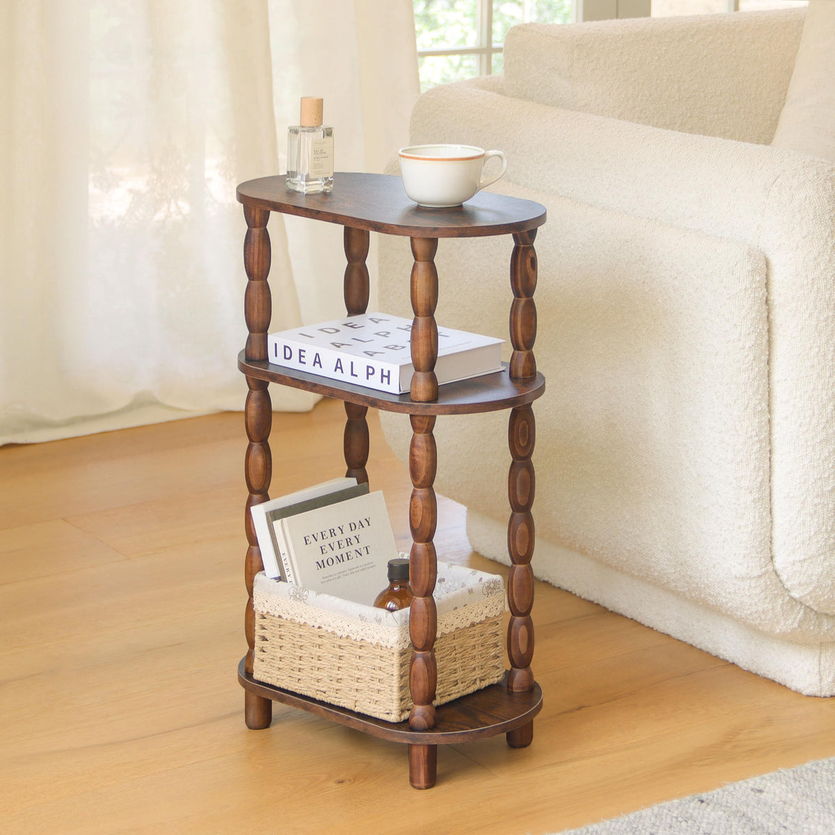 Small Narrow 3-Tier Side Table R180615