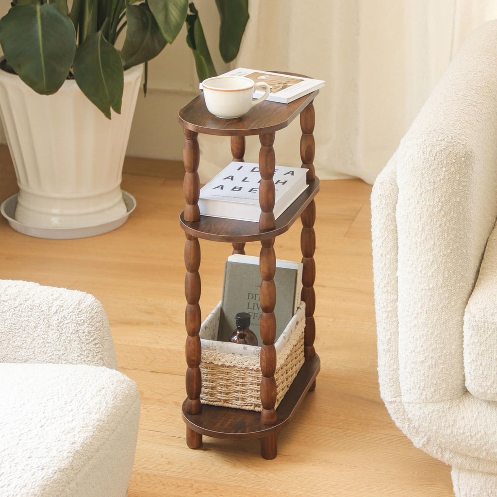 Small Narrow 3-Tier Side Table R180615