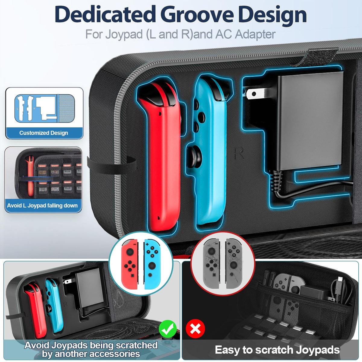 Red & Grey Portable Carrying Case F3364