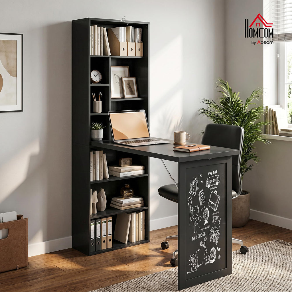 Black Foldable Convertible Computer Desk N101498