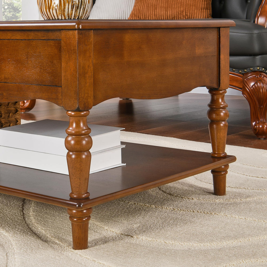 Rectangular Coffee Table and Two Square End Tables with Storage Drawer Z19844