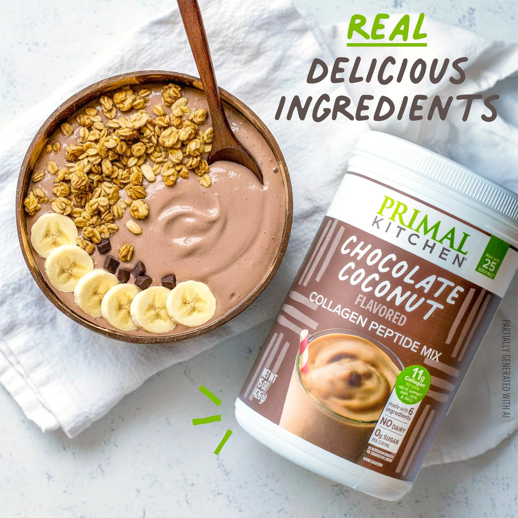 Chocolate Coconut Collagen Peptides Drink Mix 20 Ounces C4533